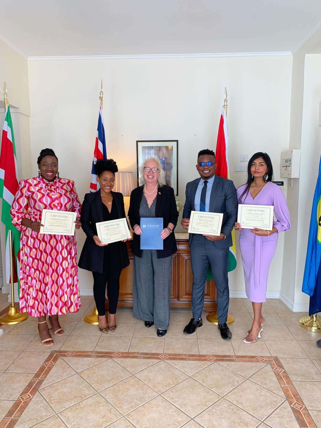 Four Guyanese Scholars Awarded Prestigious Chevening Scholarships for UK Studies