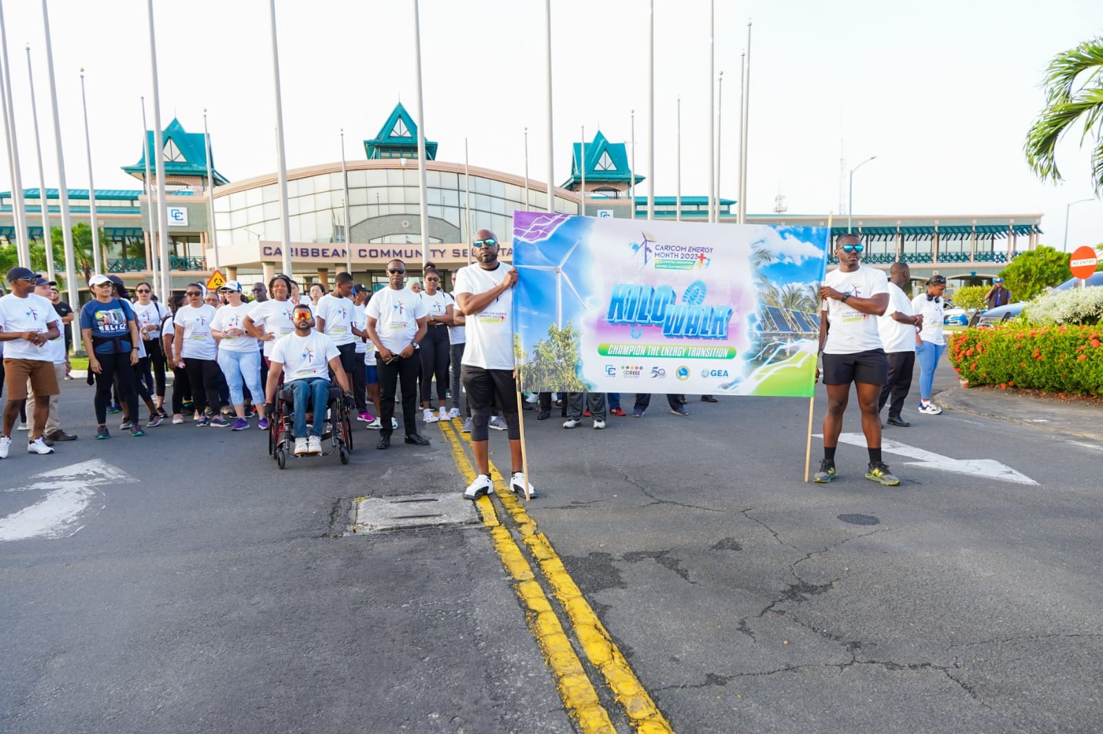 Guyana’s Commitment to Renewable Energy: Prime Minister Phillips Addresses CARICOM Energy Month Walk