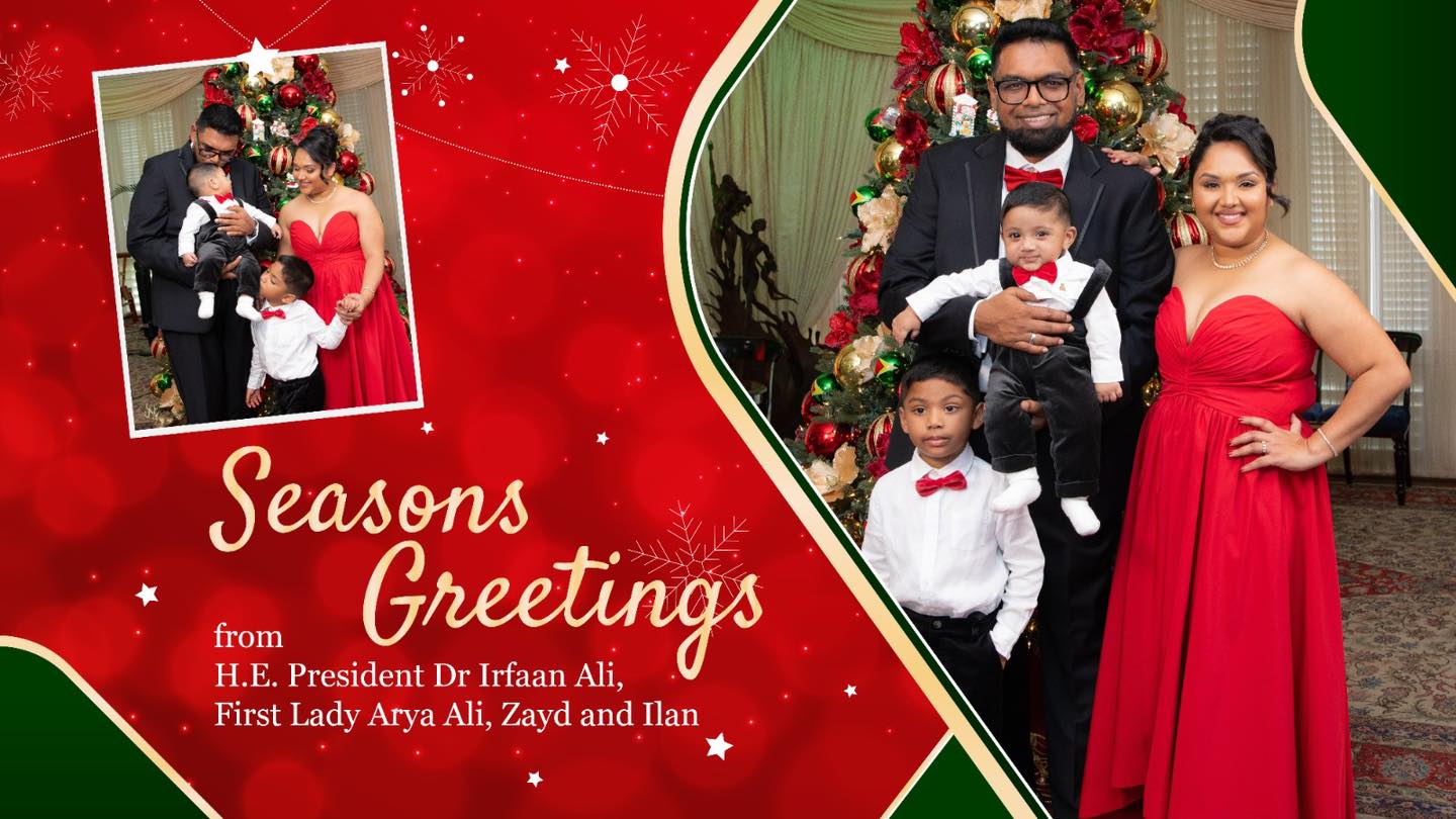 Guyana Remains Committed to Peace, Says President Irfaan Ali in Christmas Message