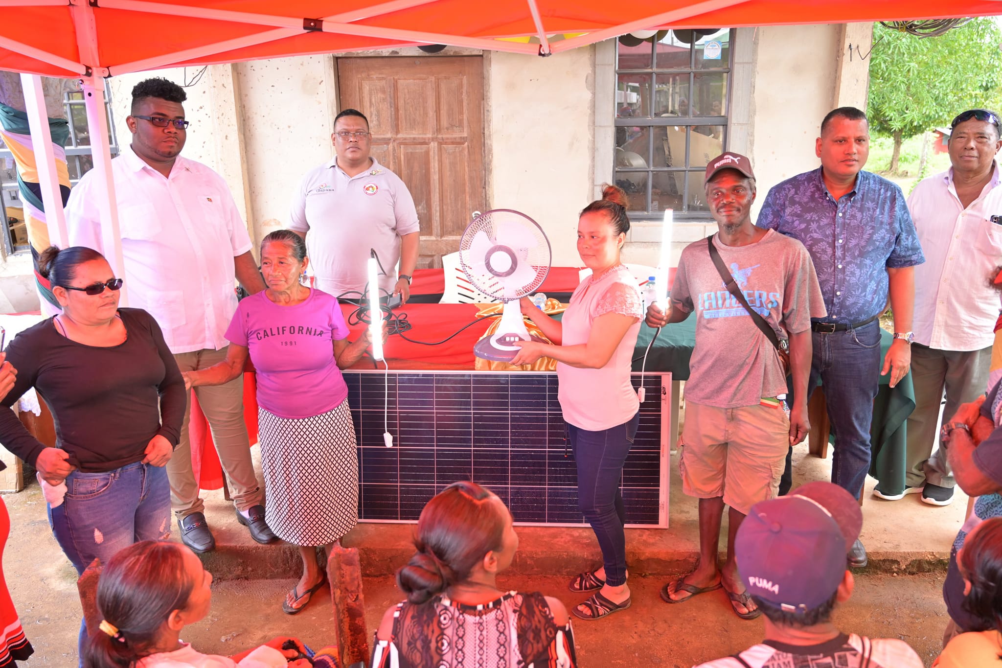 Minister Croal Leads Solar Panel Distribution in Region One, Bridging Electricity Gap