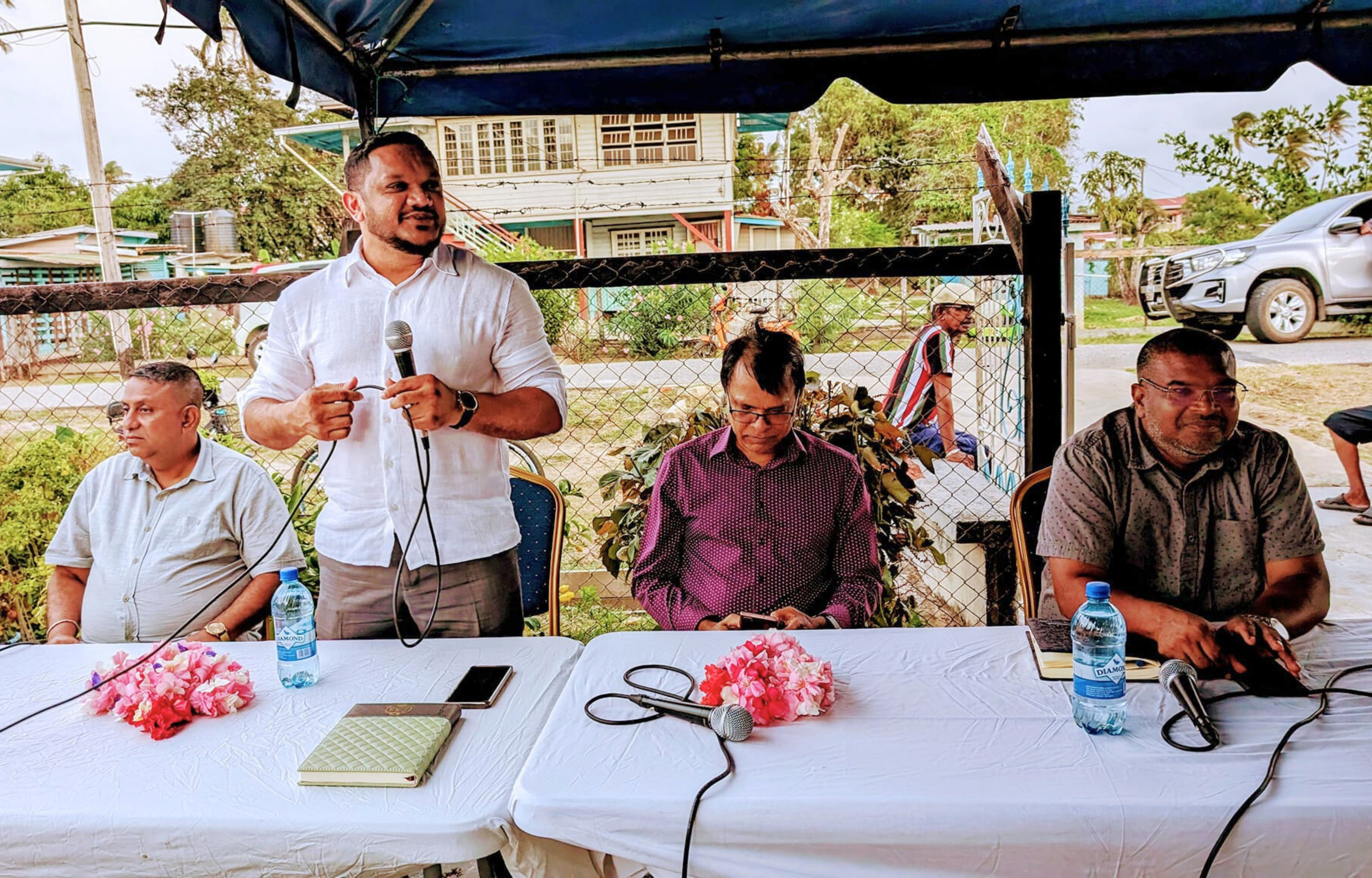 Minister Bharrat Engages Port Mourant Residents on 2024 Budget Measures