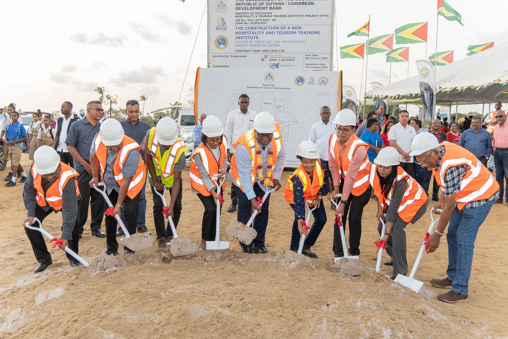 Sod Turning for US $7.2M Hospitality and Tourism Training Institute