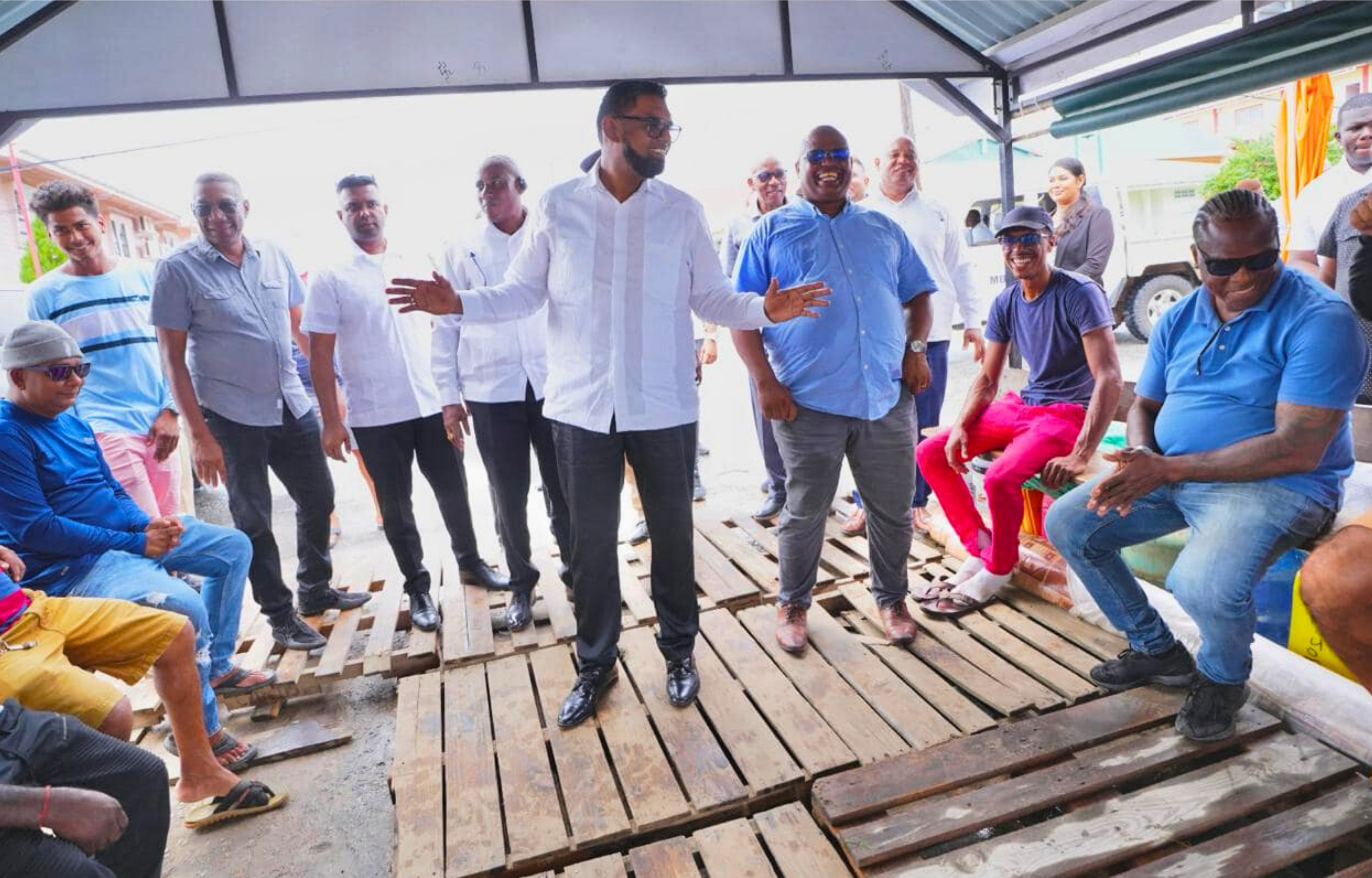 President Ali Addresses Security and Housing Concerns in Bartica