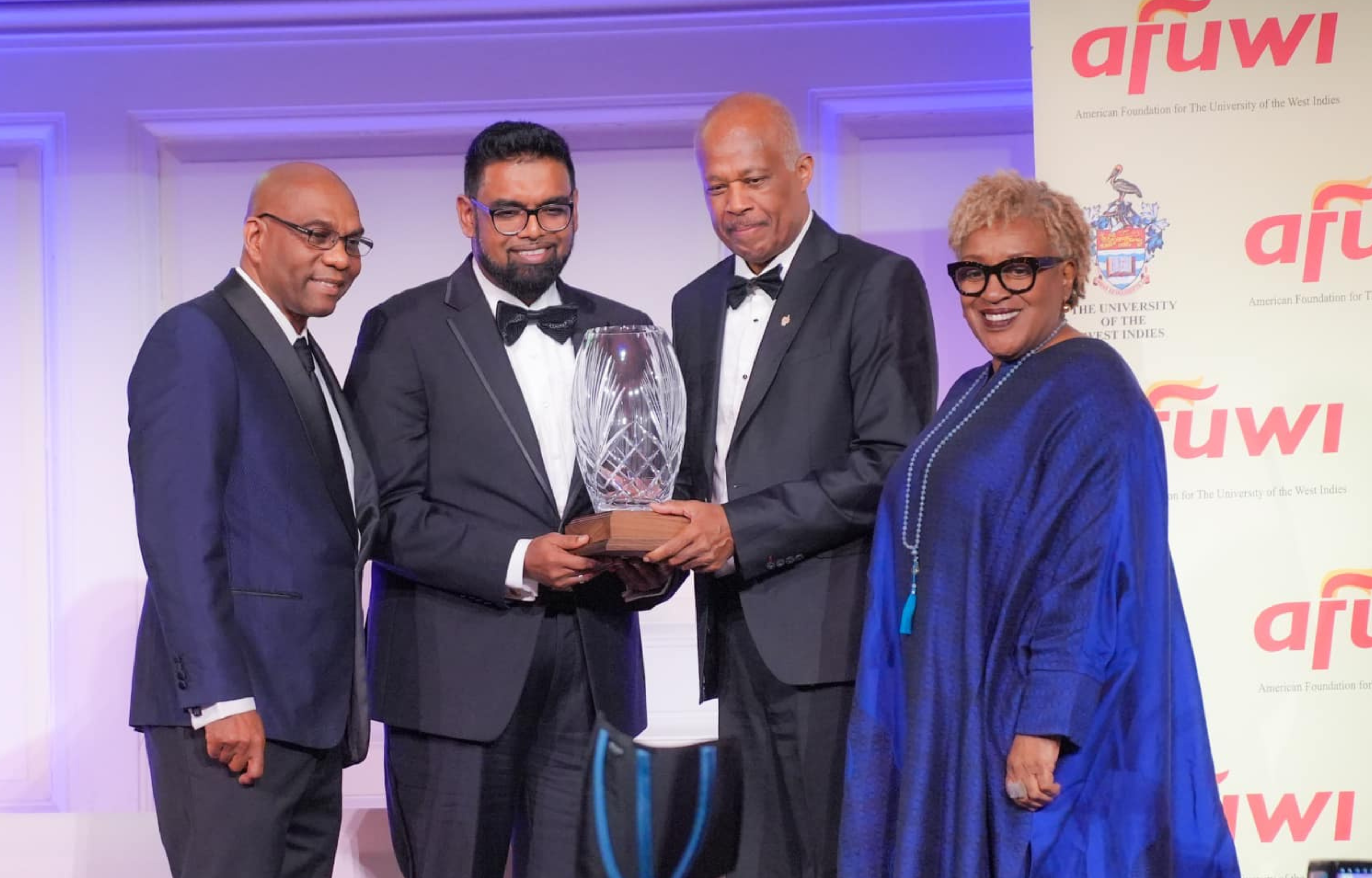 President Irfaan Ali Honored with AFUWI Legacy Award
