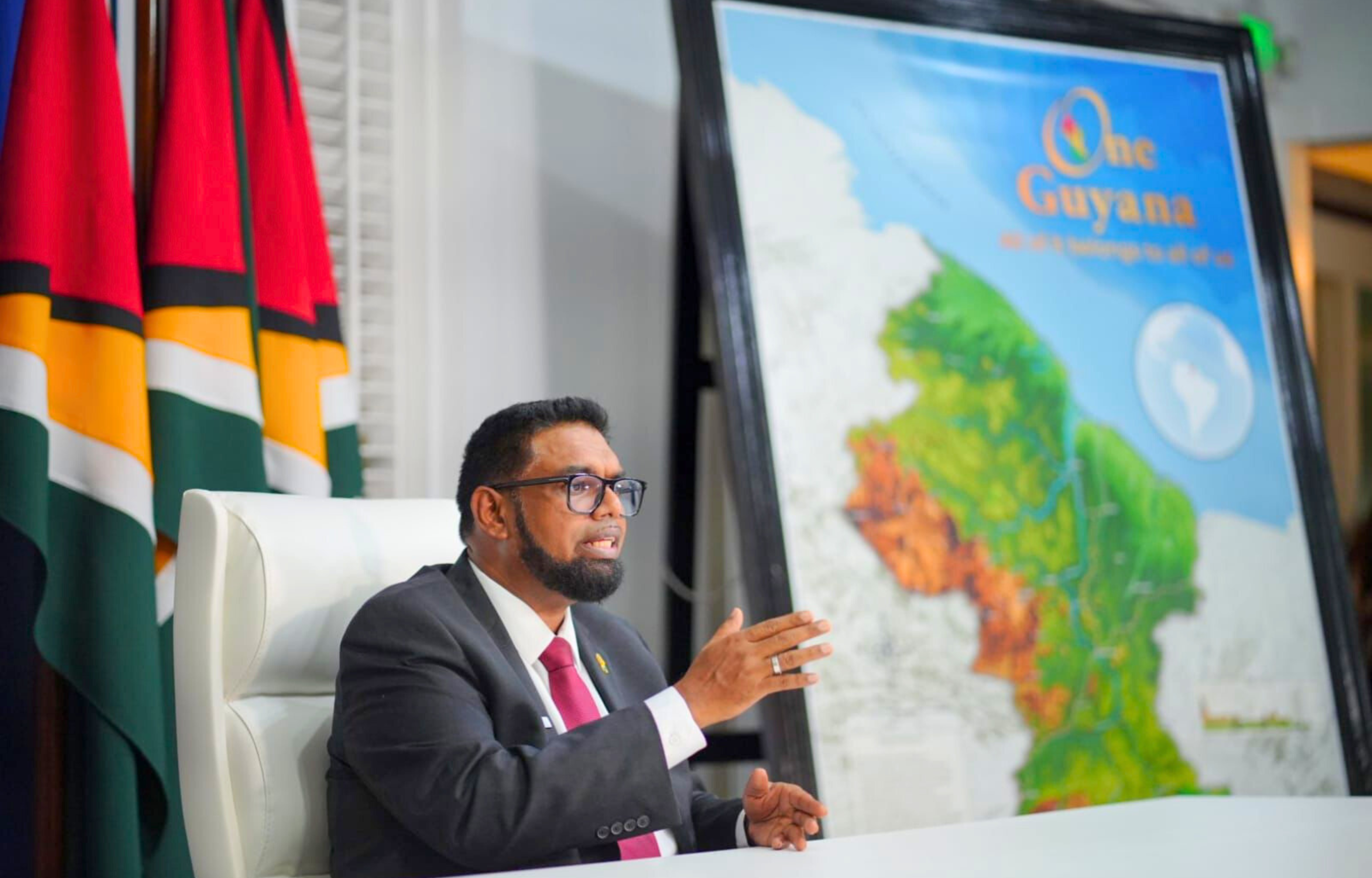 President Ali Outlines Vision for Guyana’s Development Beyond 2025 Elections