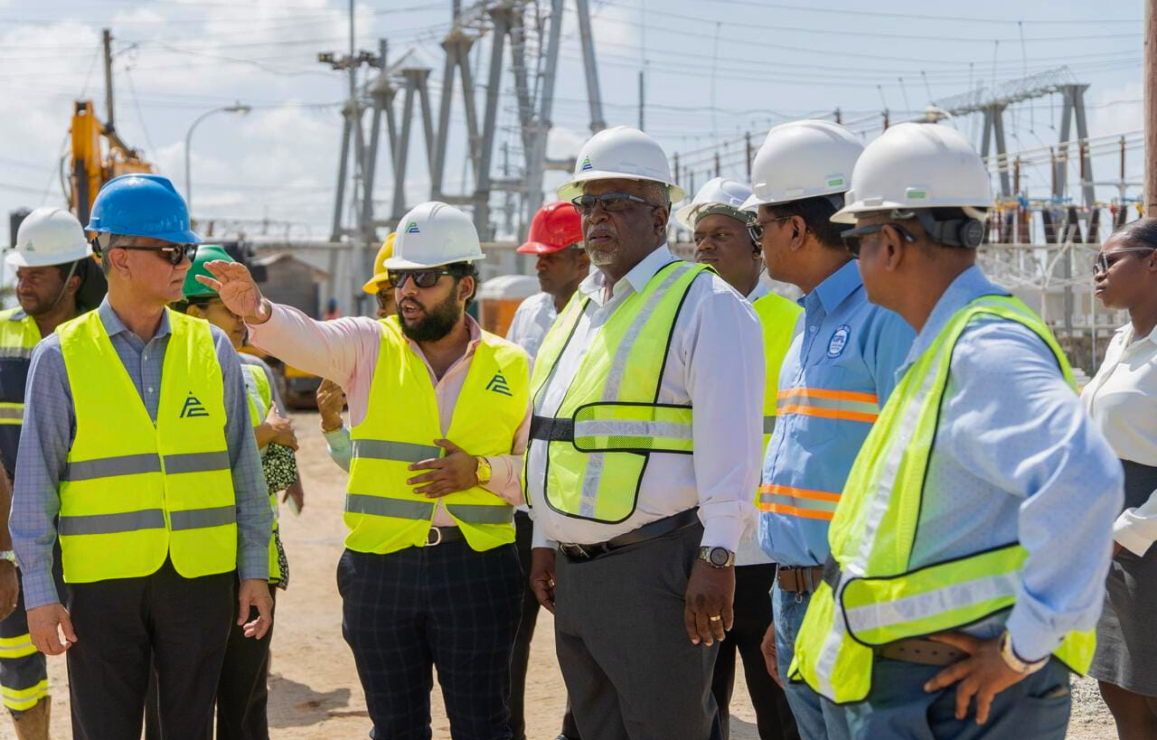 Prime Minister Phillips Visits GPL Sub-Station, Announces Installation of Three Generators