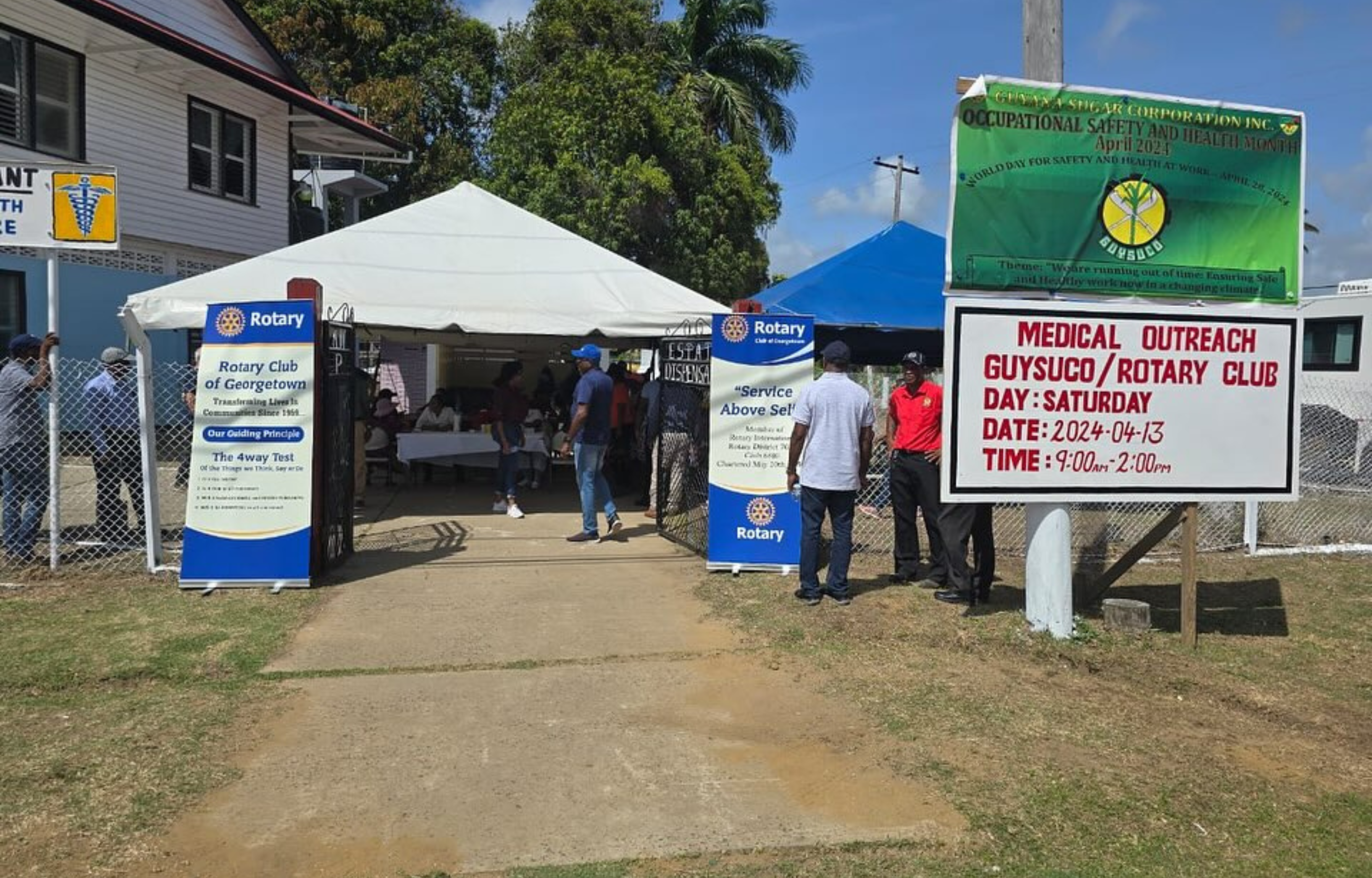 Rotary Club, GuySuCo, and GPHC Collaborate for Medical Outreach in Port Mourant