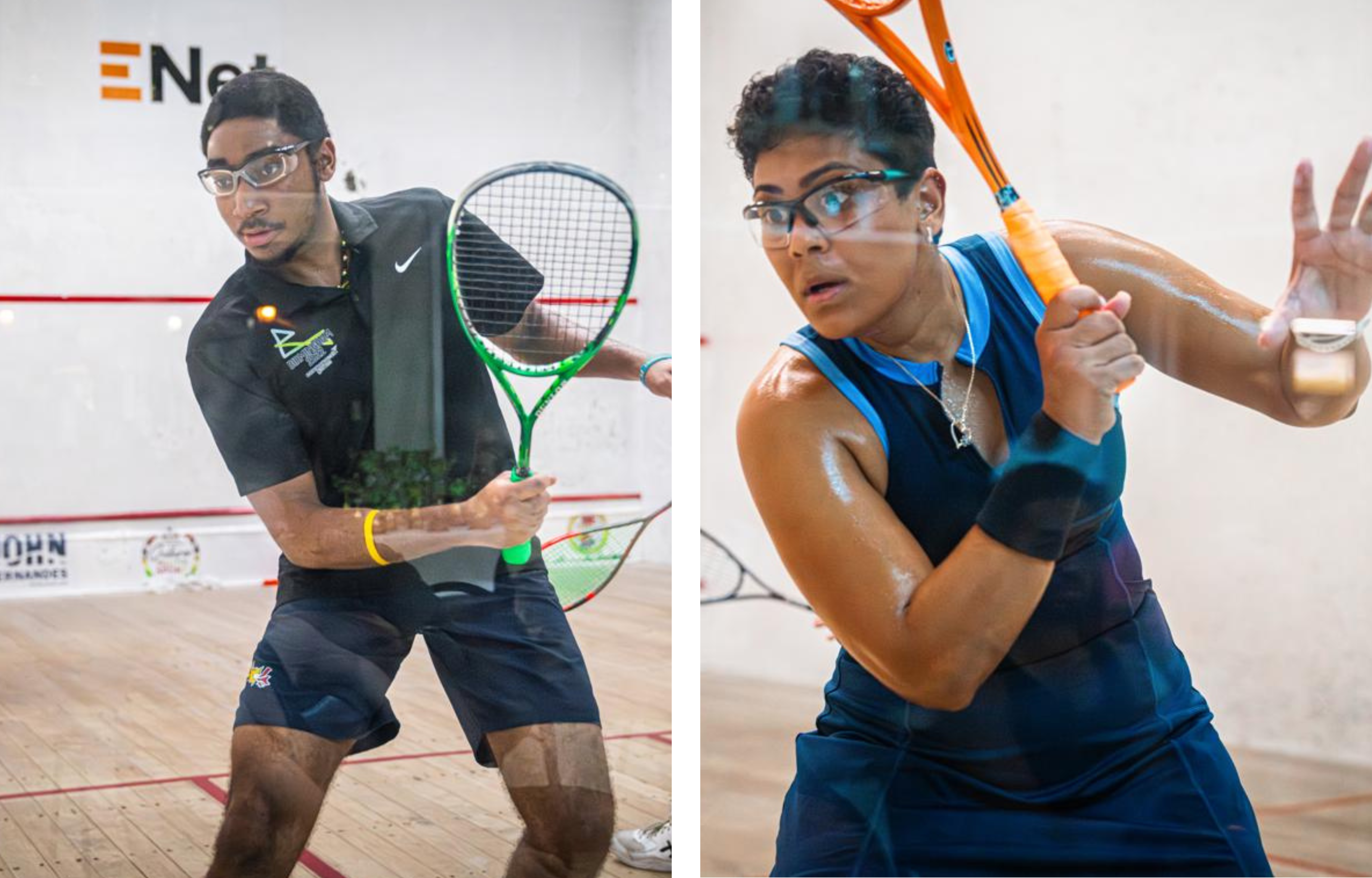 Shomair Wiltshire and Ashley Khalil Clinch Titles at GSA/E-Net National Senior Squash Tournament