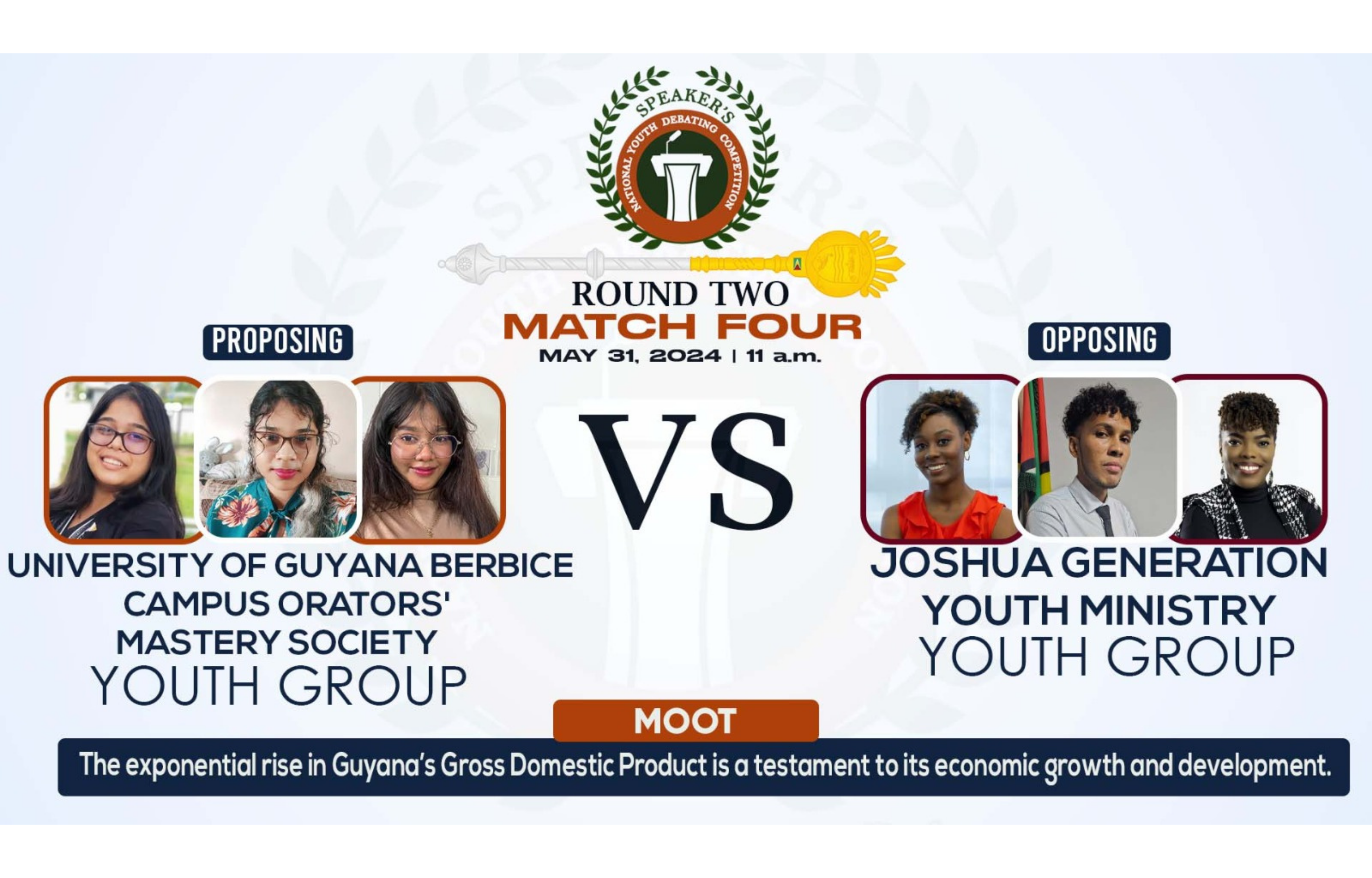 UG Berbice Campus Orators Youth Group Advances to Speaker’s National Youth Debating Competition Semifinals
