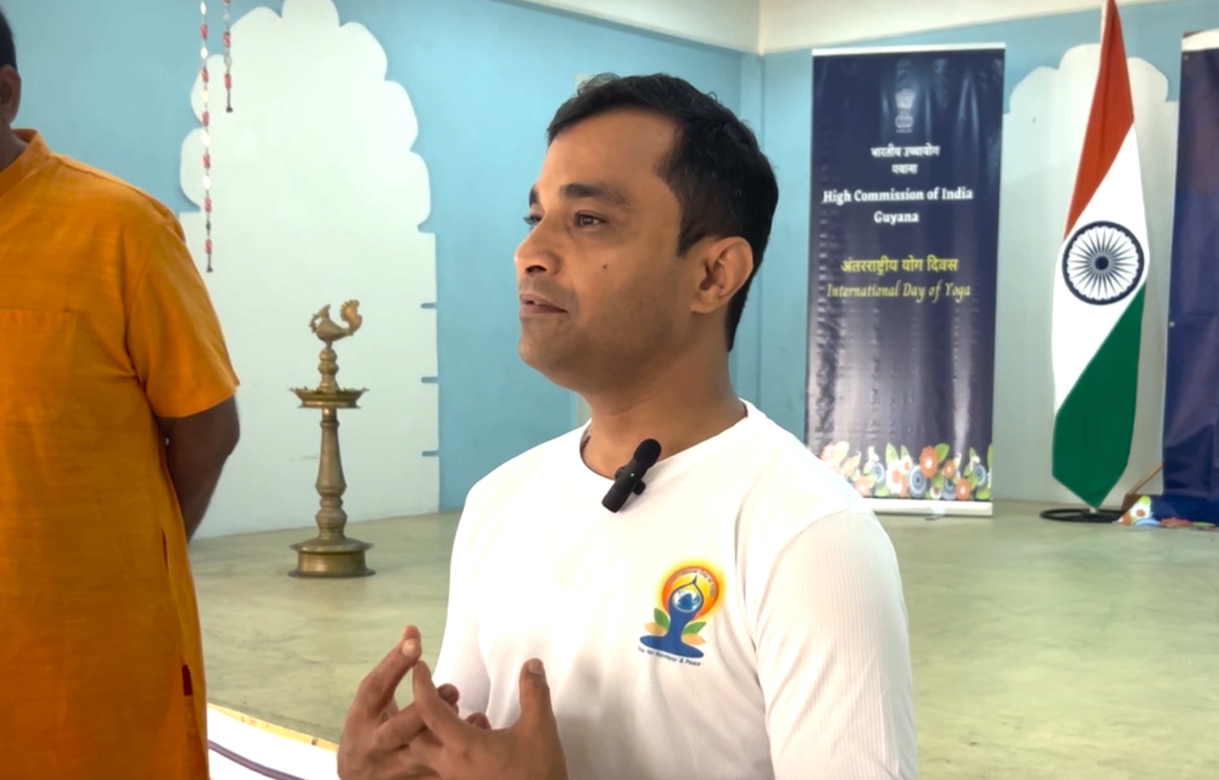 Celebrating International Day of Yoga in New Amsterdam