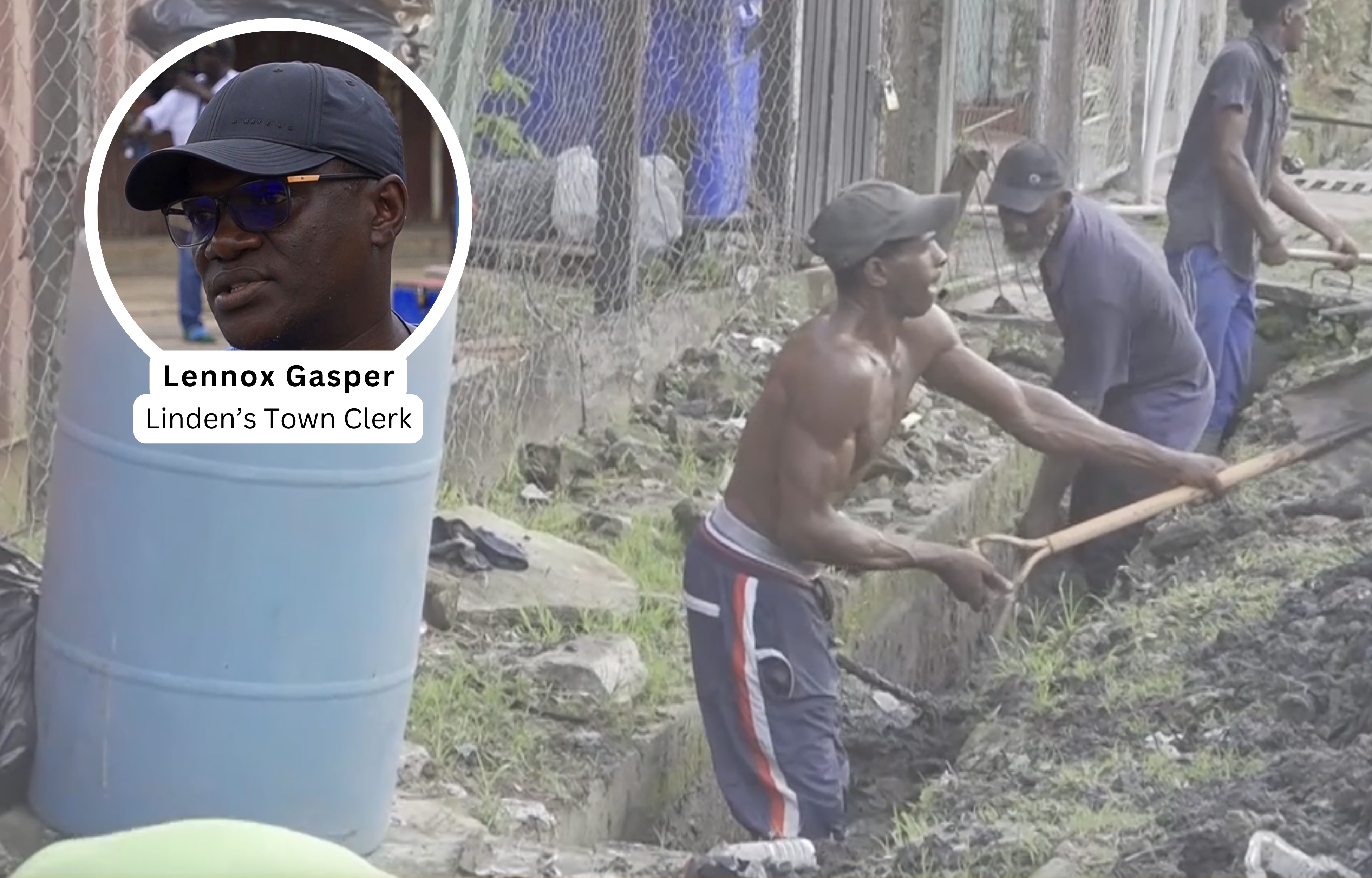 Emergency Cleanup Exercise in Linden to Mitigate Flooding