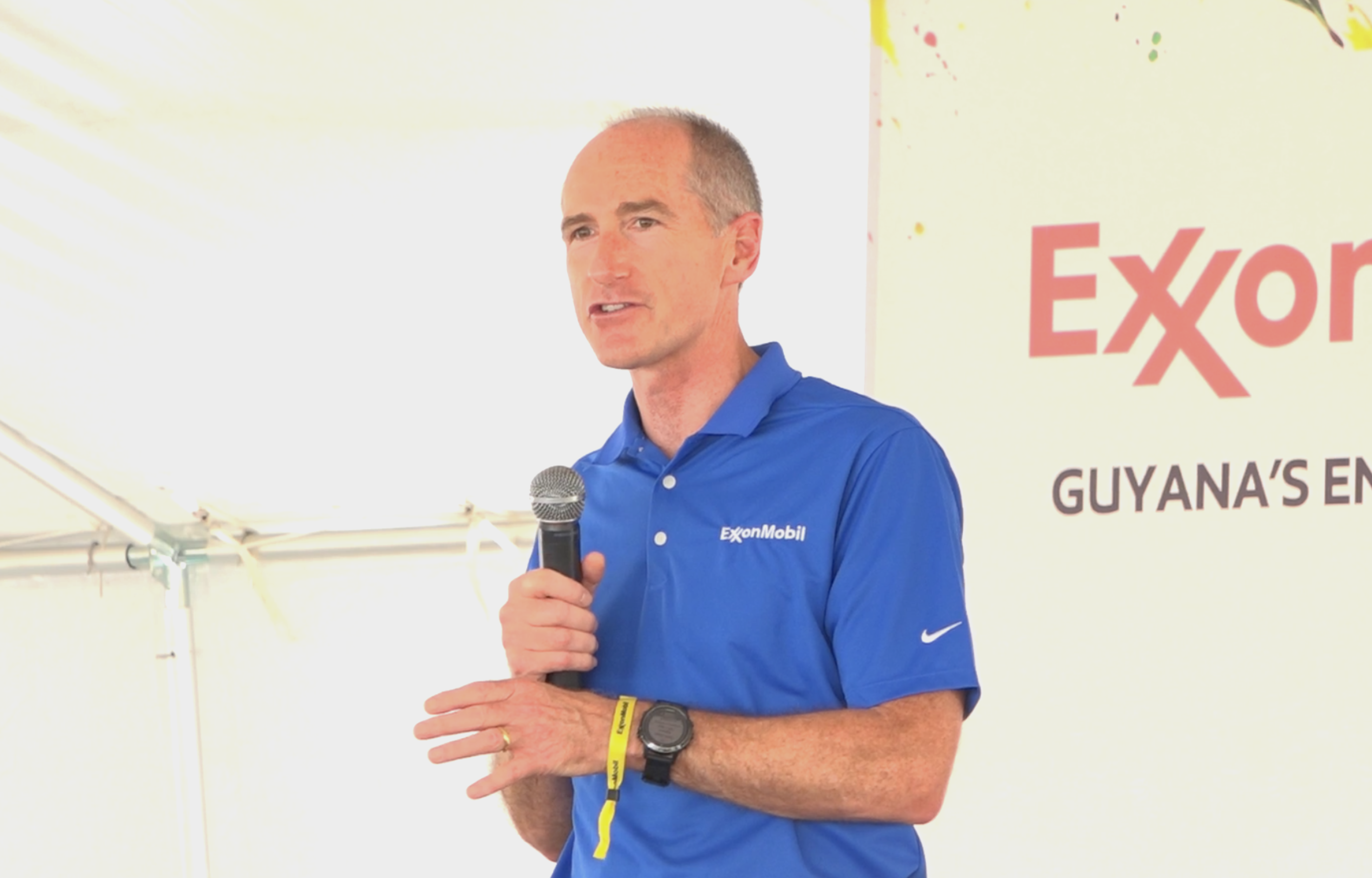 Guyana Amazon Warriors Engage with Young Fans at ExxonMobil Event