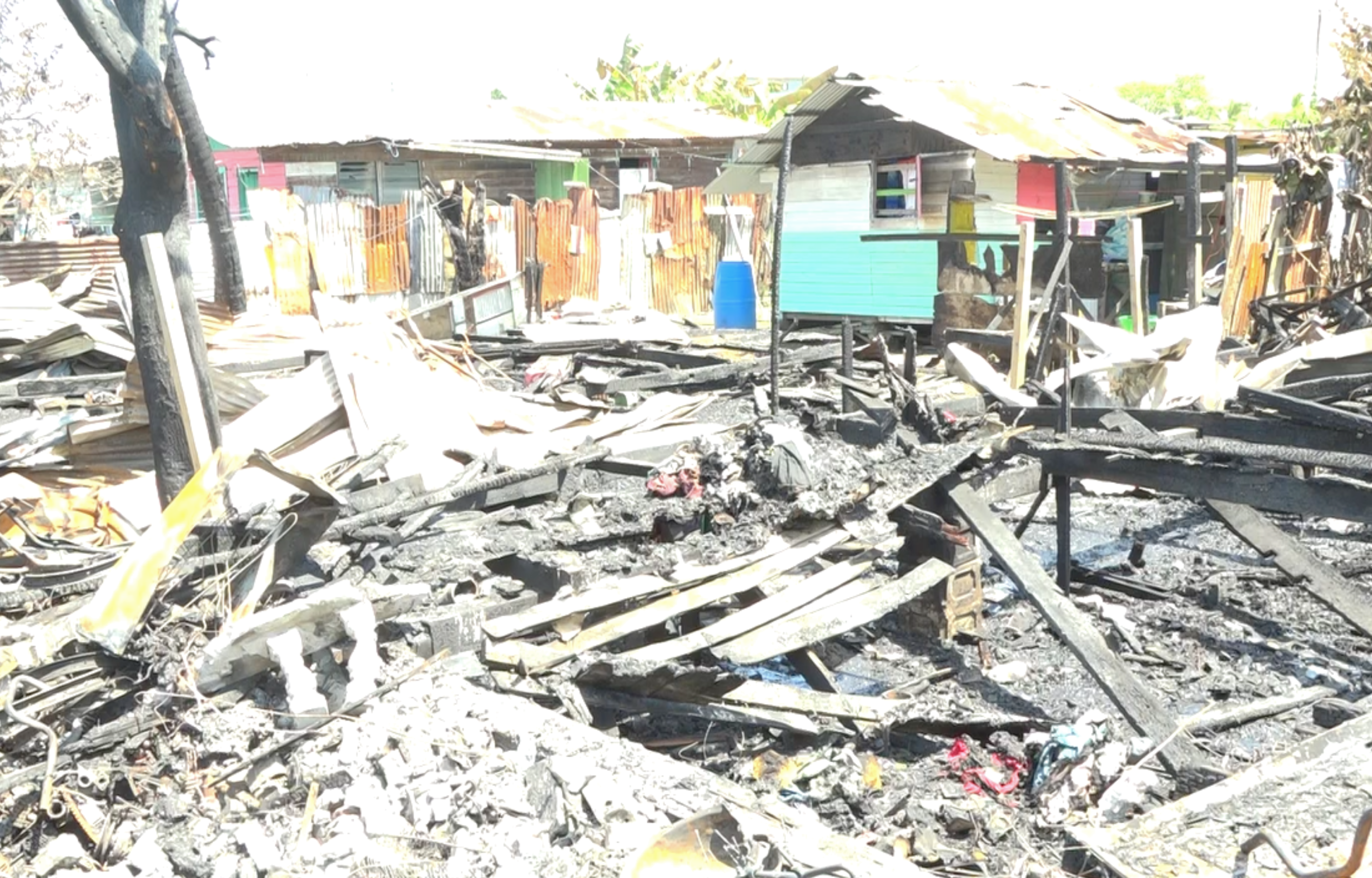 Fire Leaves Two Families Homeless in Lamaha Springs