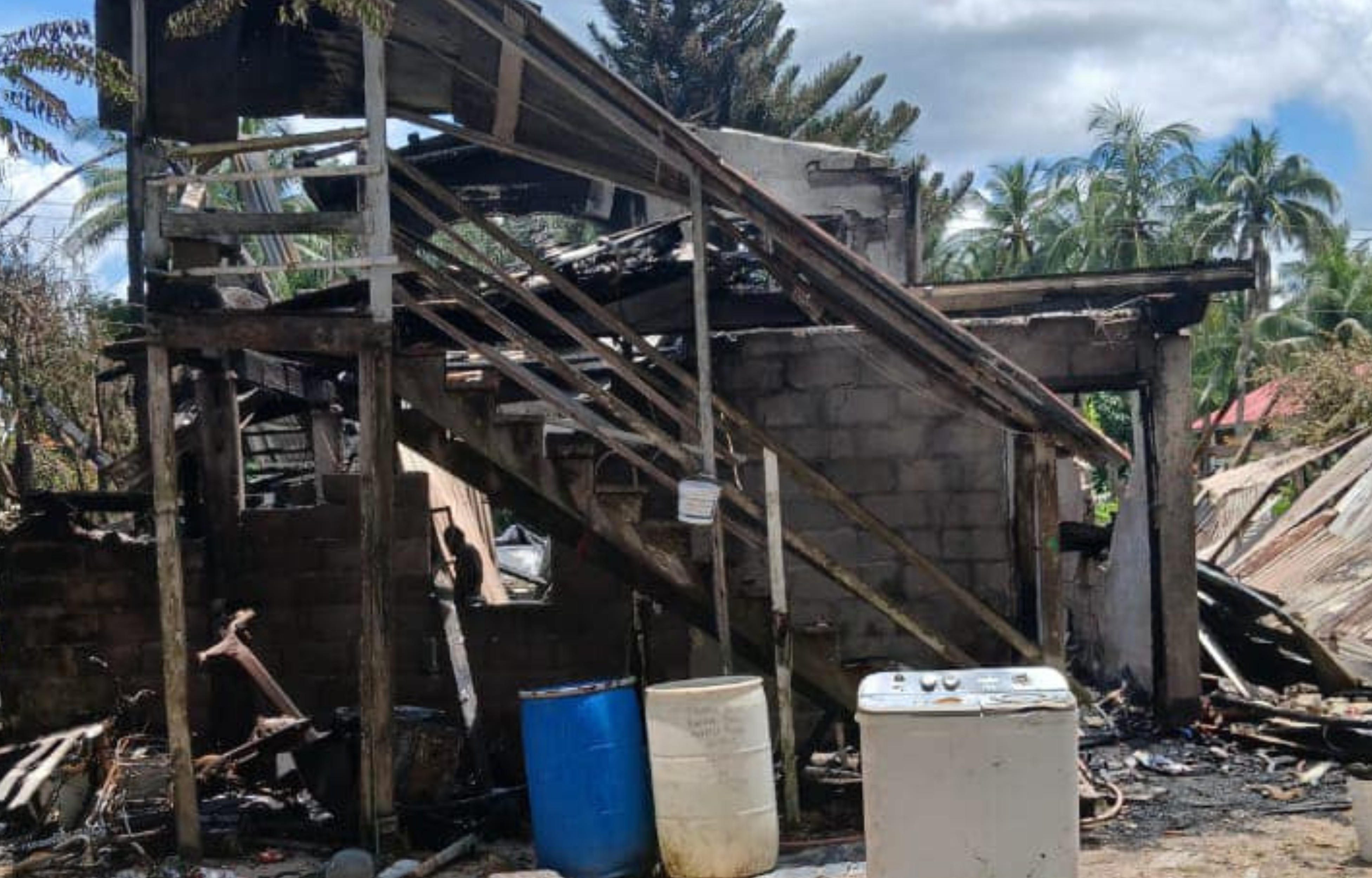 Fire Destroys Kwakwani Home, Leaving Nine Homeless