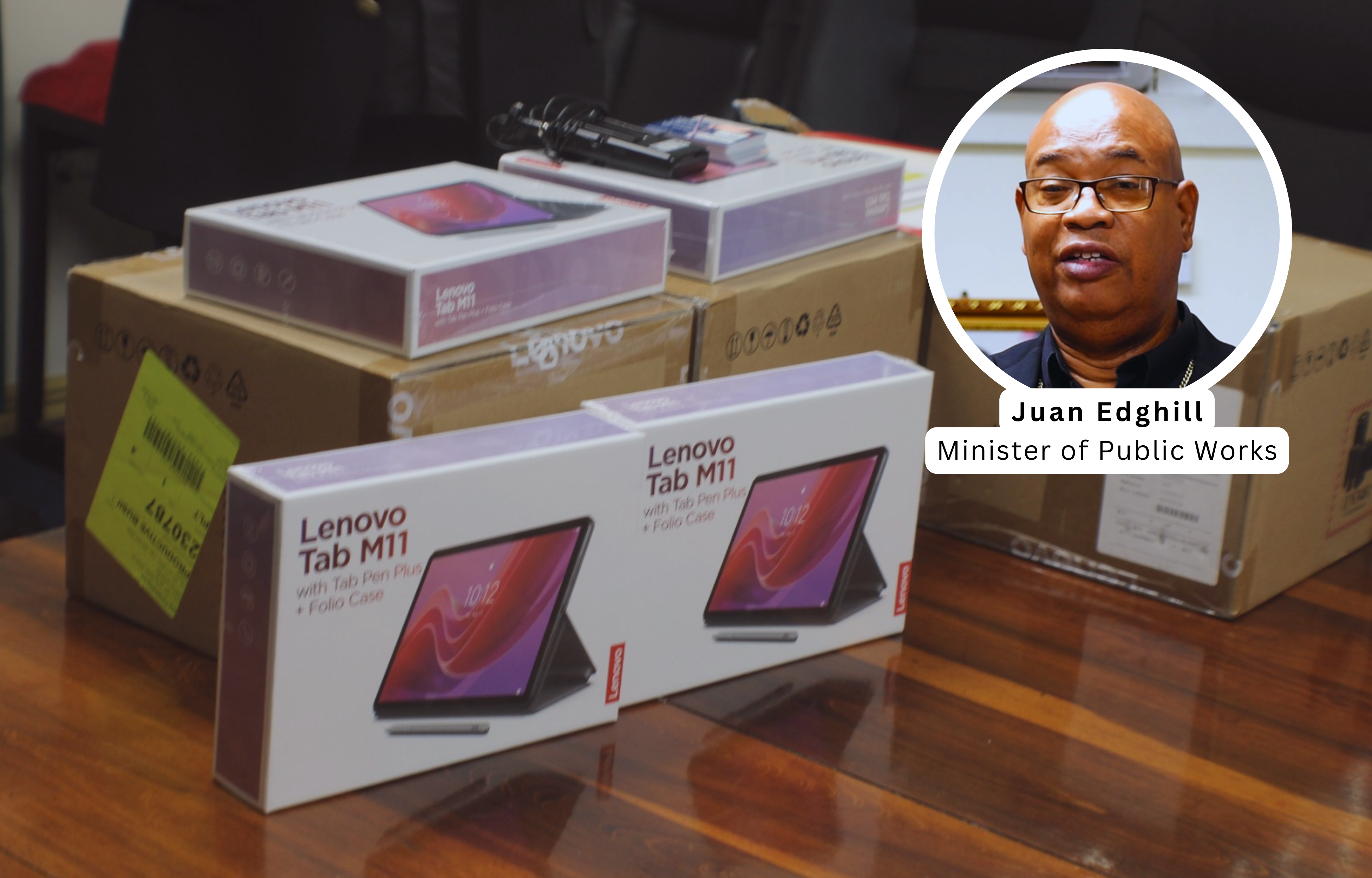 Ministry of Public Works Donates Tablets to Enhance Road Safety