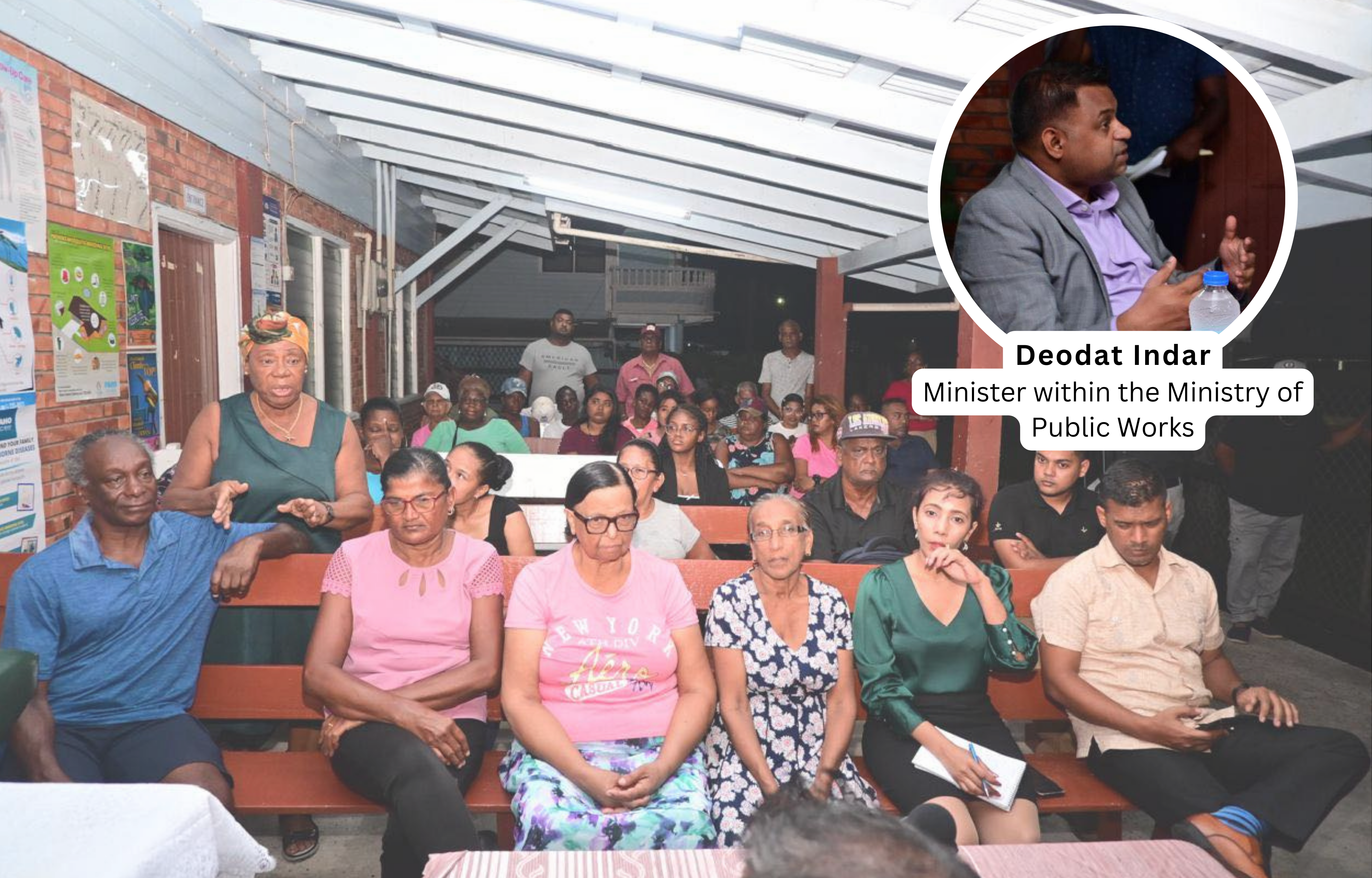 Minister Indar Engages Region Three Residents to Address Infrastructure Needs