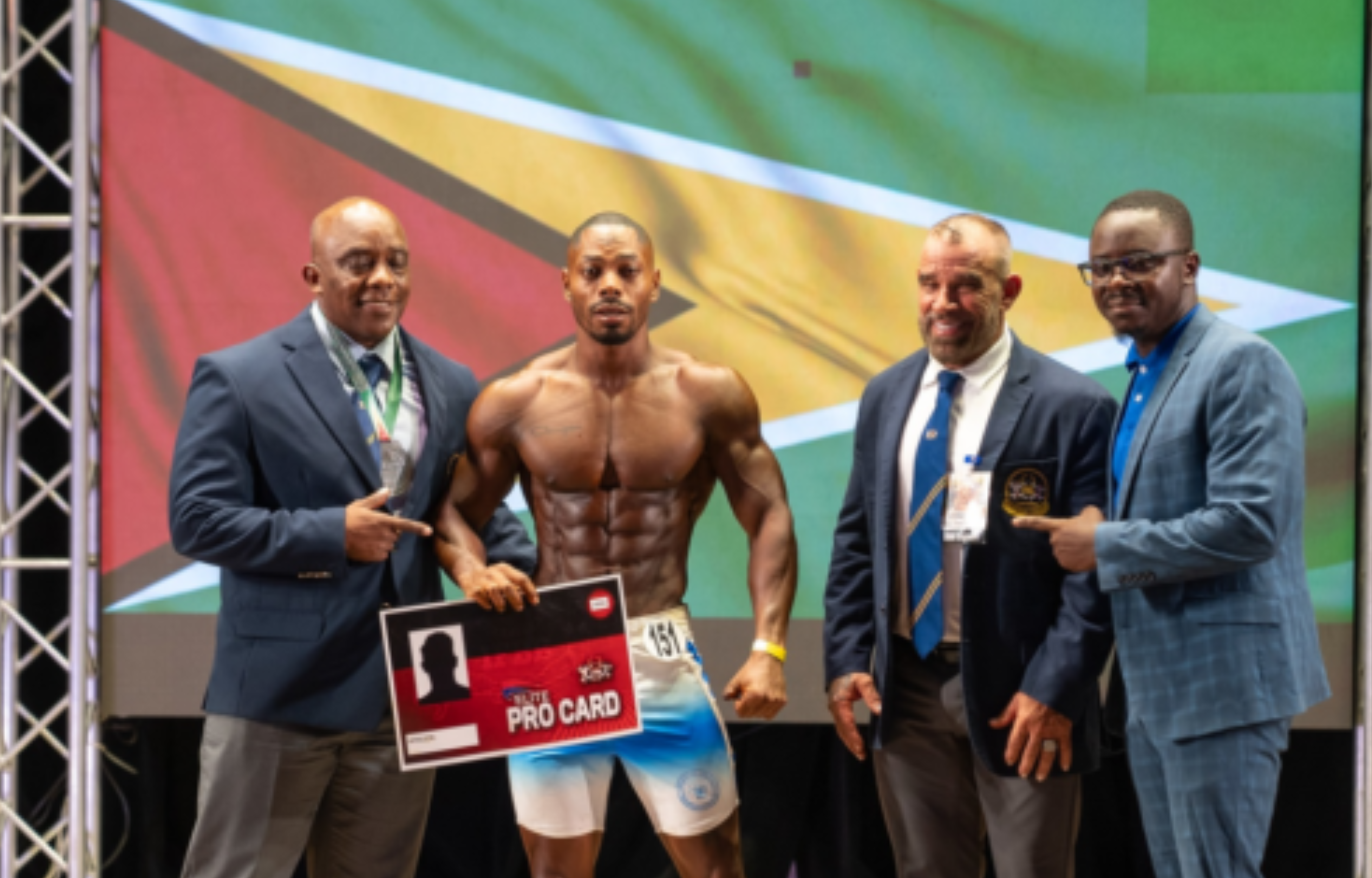 Guyana Dominates CAC Bodybuilding Championship, Secures Team Title and Pro-Card