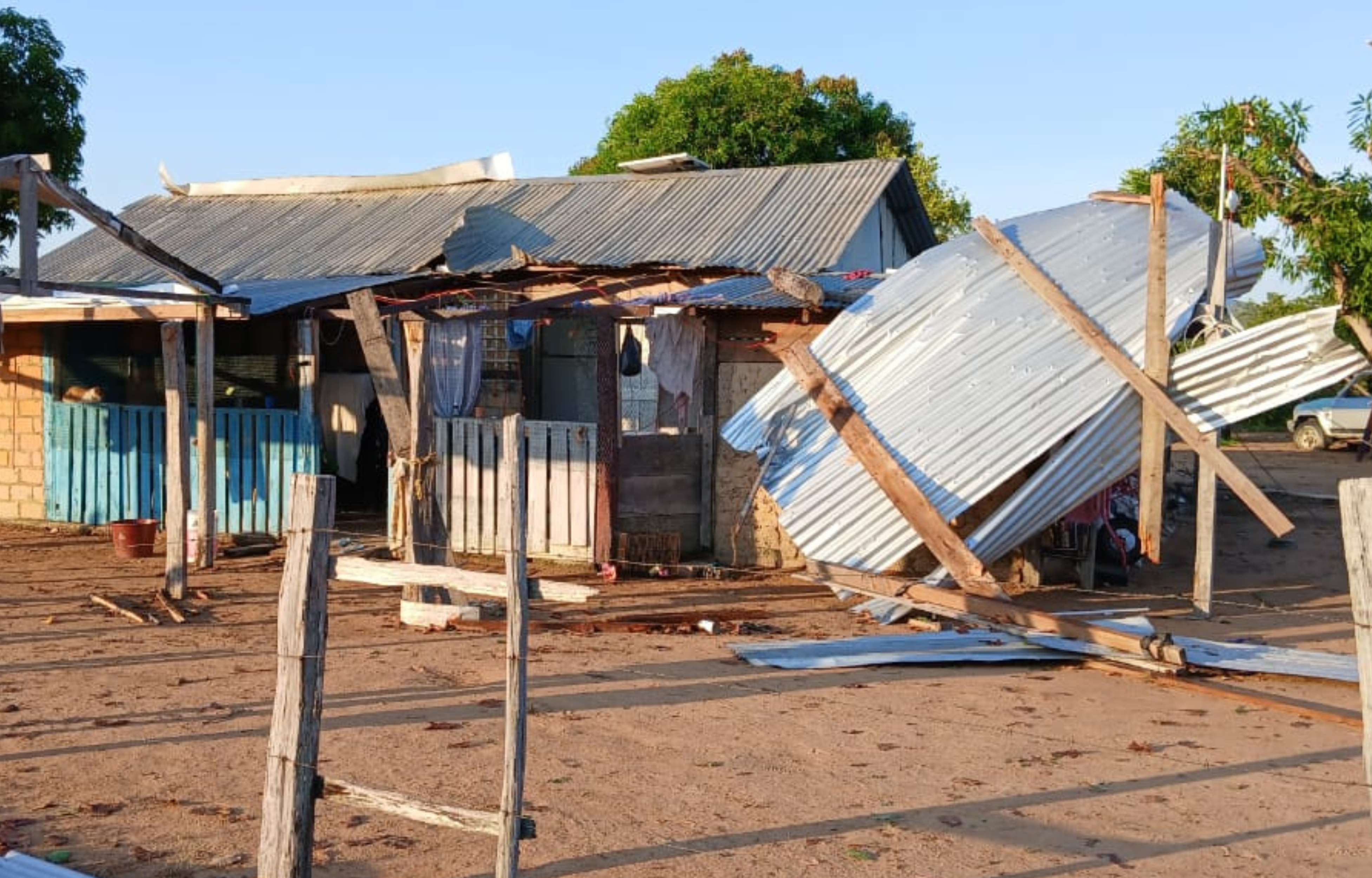 Storm Devastates Karasabai Village in Region Nine, Leaving Homes Destroyed
