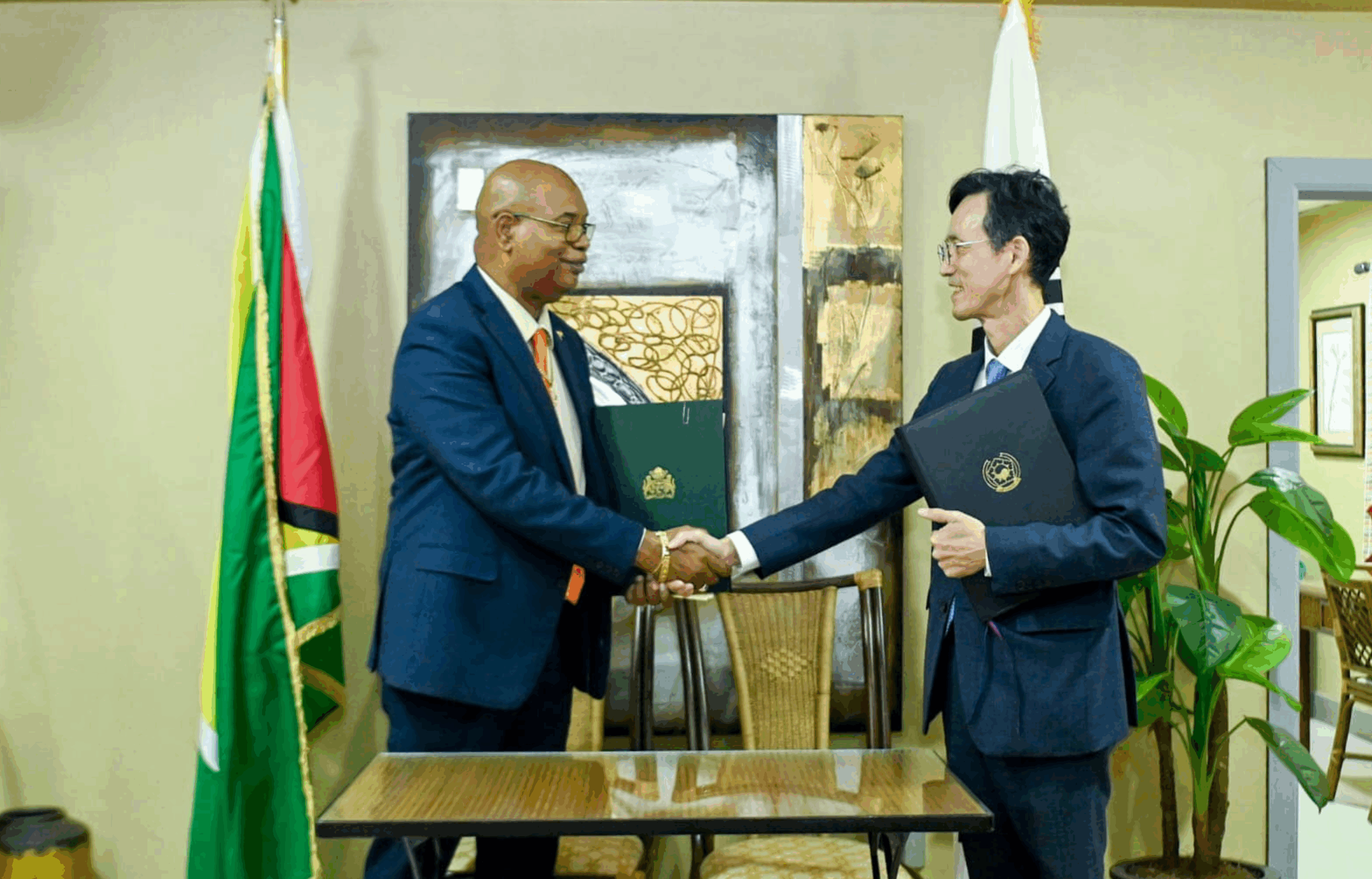 Guyana and South Korea Sign Air Services Agreement