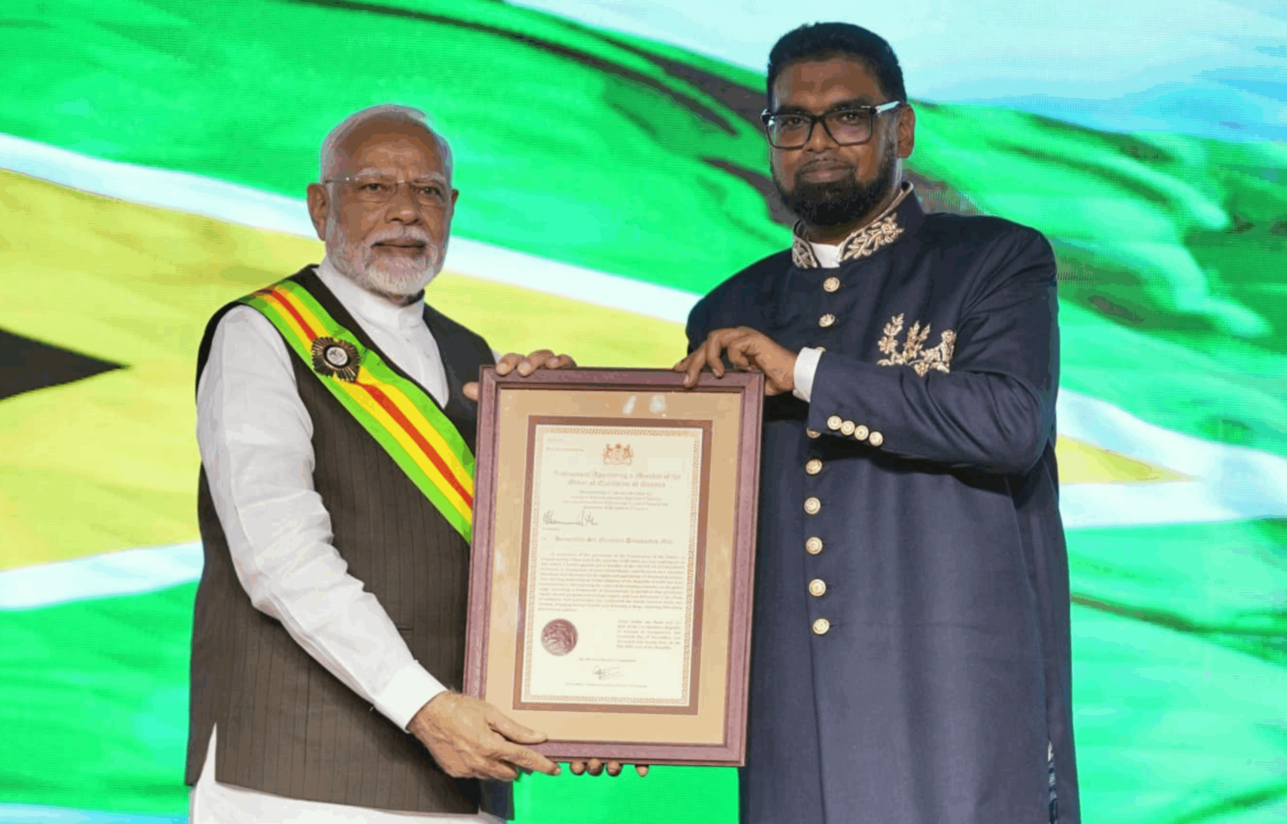 PM Modi Awarded Guyana’s Highest National Honor