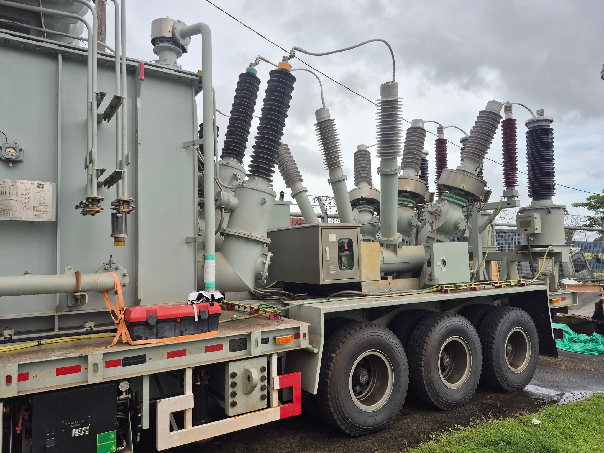 GPL’s first 35MVA Mobile Substation at the New Georgetown Substation commissioned