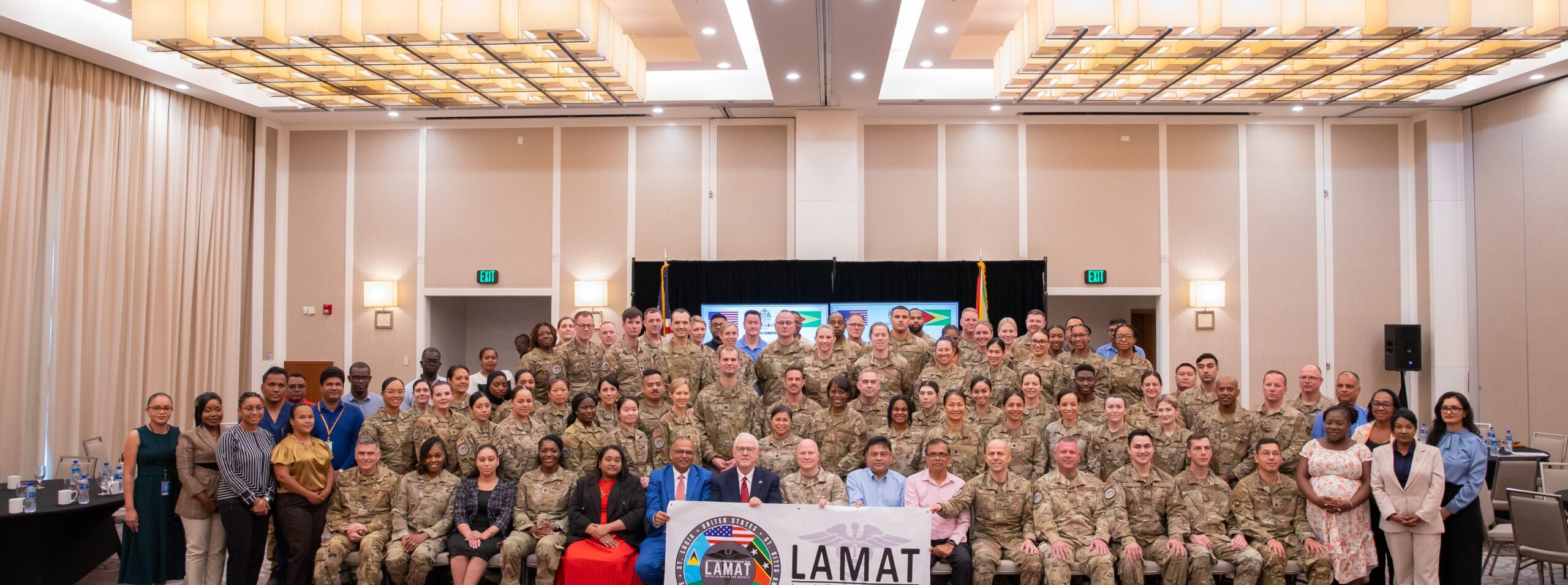 58-Member LAMAT Team arrives in Guyana