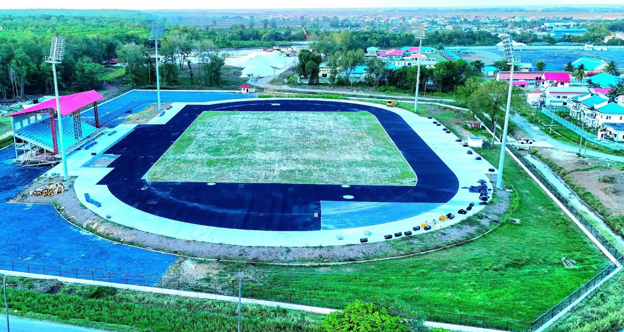 Berbice Stadium, Synthetic Track advancing rapidly