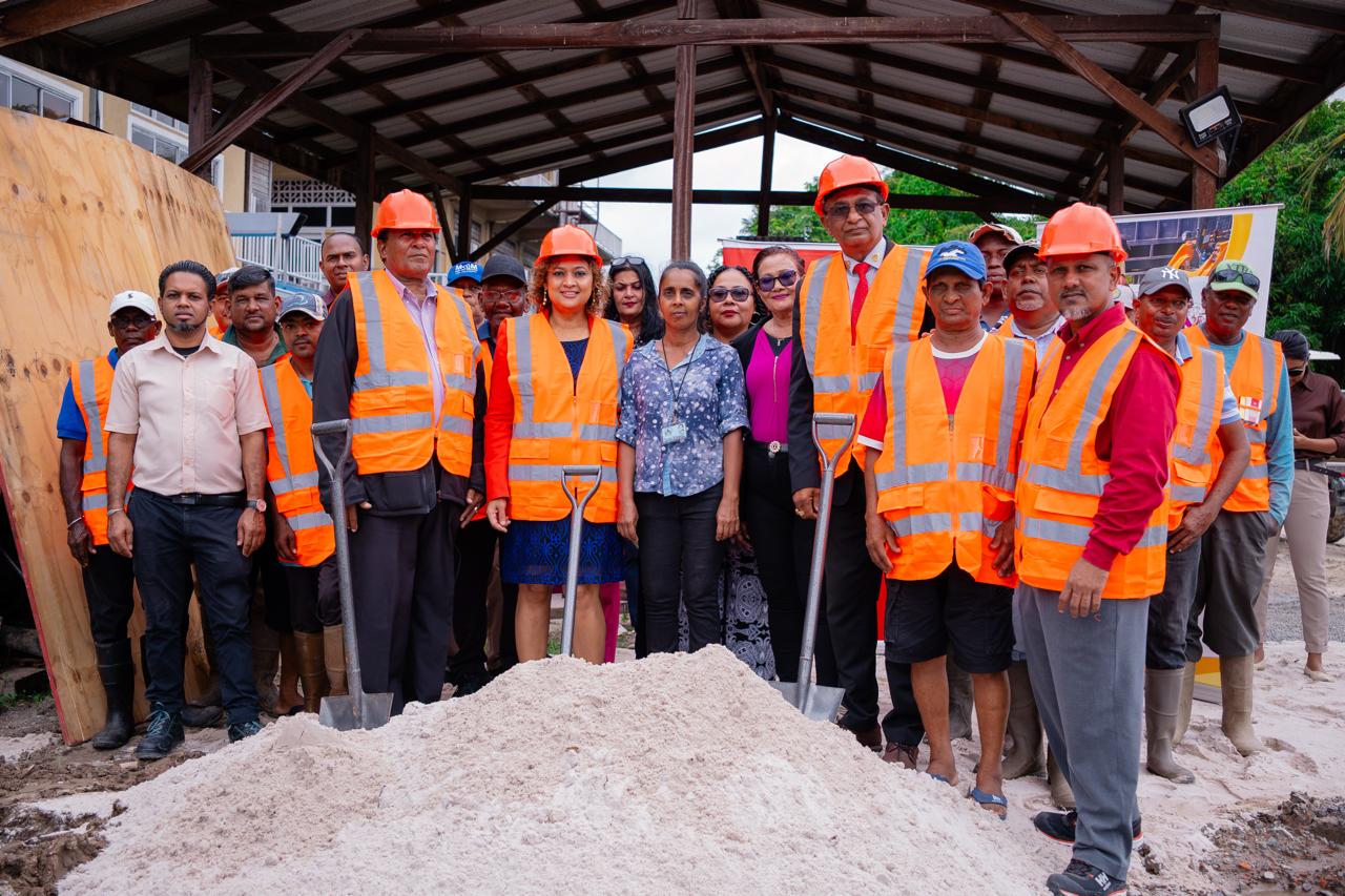 Minister Manickchand turns sod for $40M Eccles/Ramsburg NDC Office