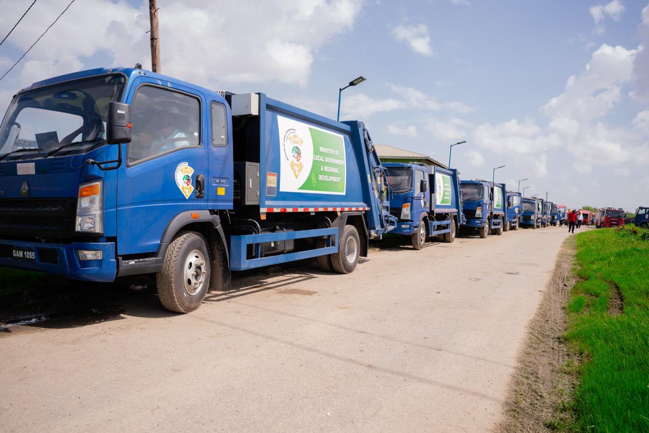 22 Trucks en route to Region Six as Government continues better Solid Waste Management Rollout