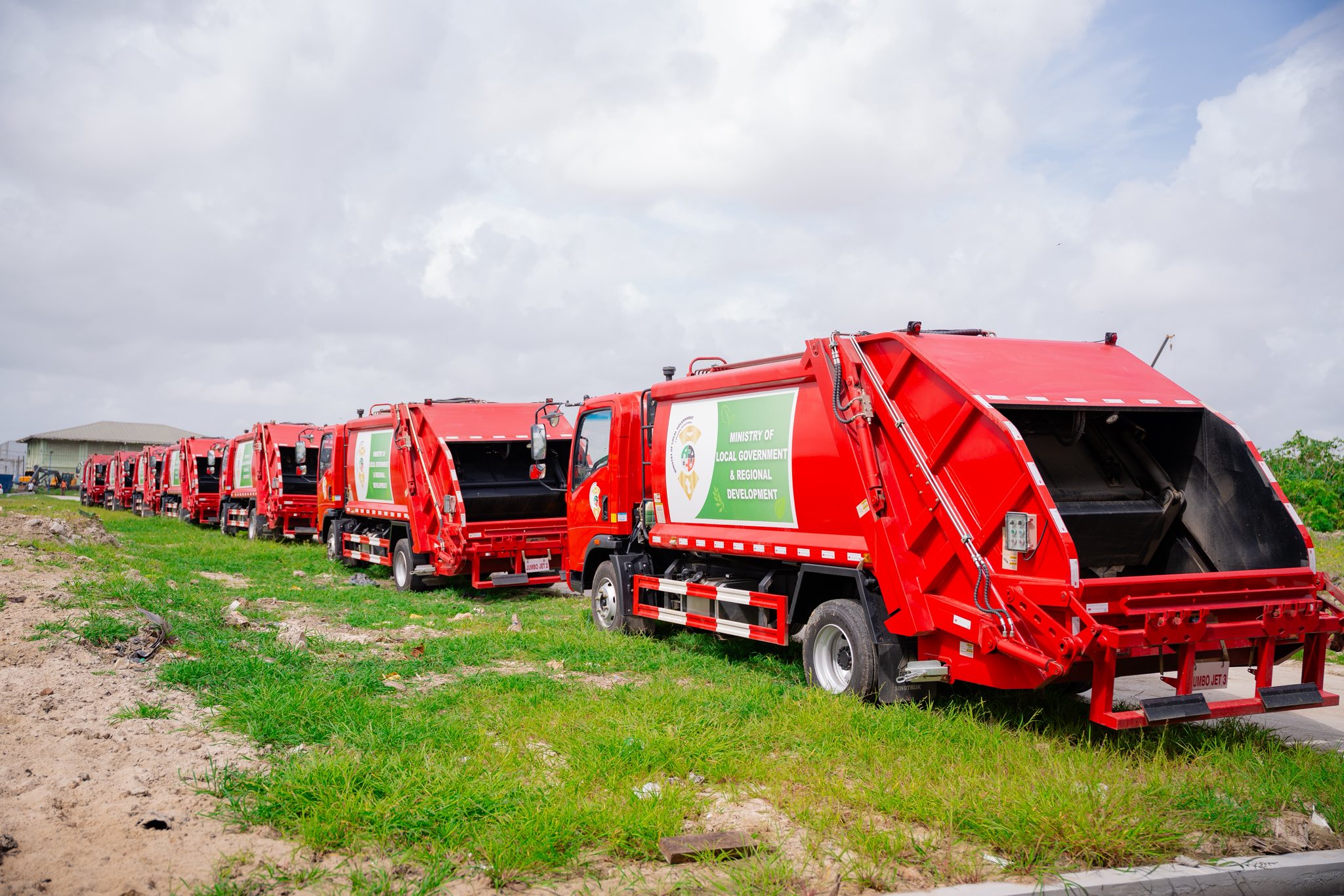 9 Garbage Trucks delivered to advance waste management in Region Five