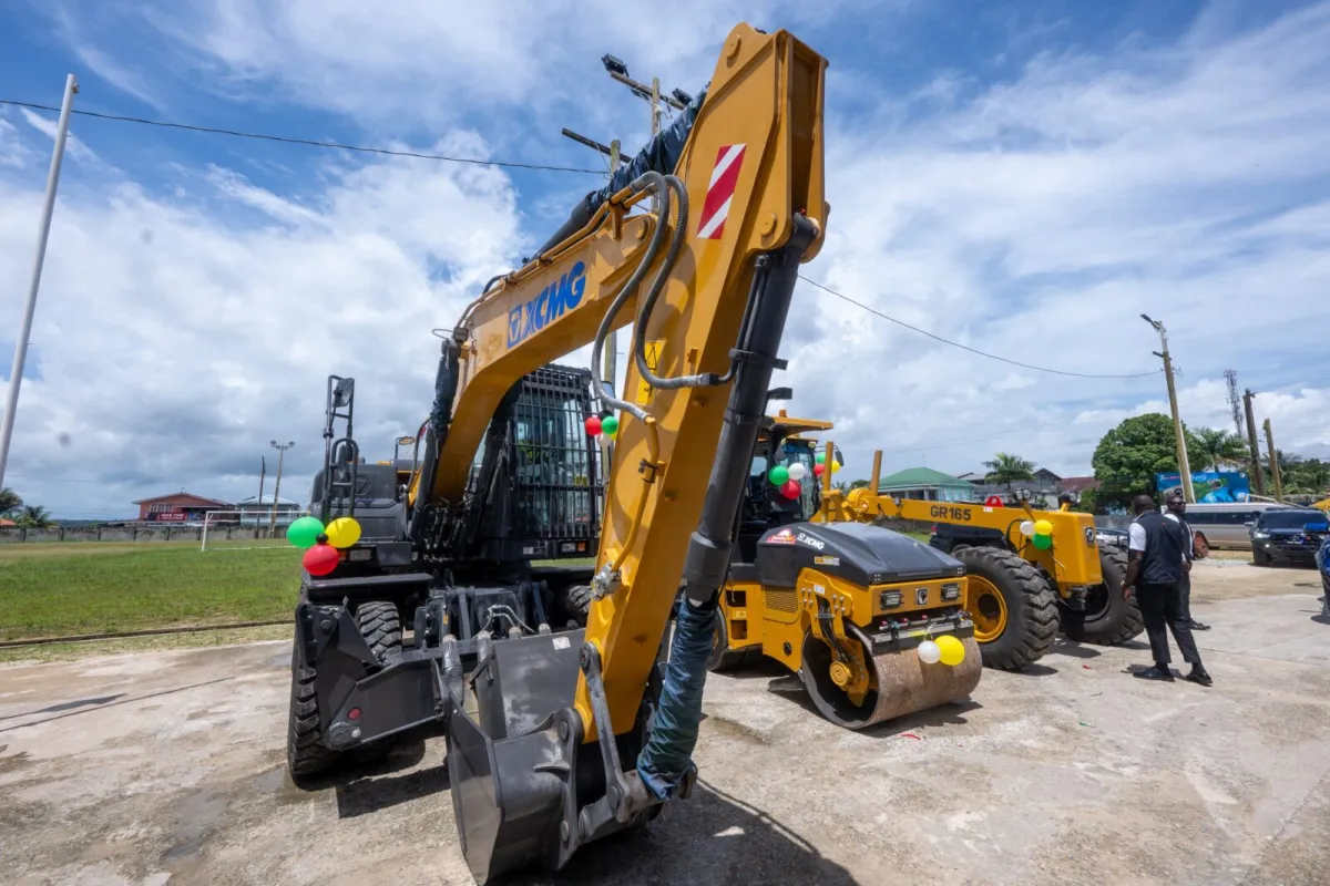 President Ali hands over equipment to transform Bartica’s infrastructure