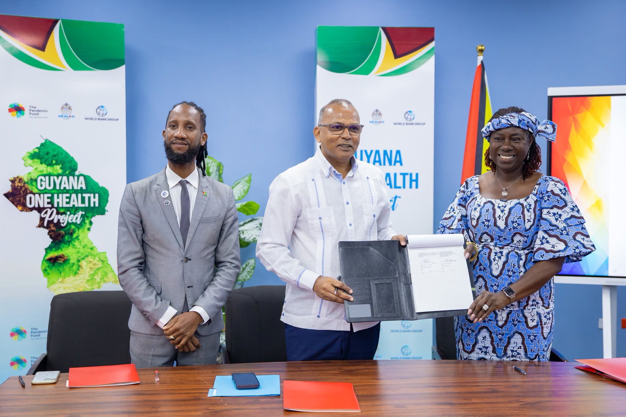 MOH, PAHO/WHO sign US$1.78M agreement to advance Guyana One Health project