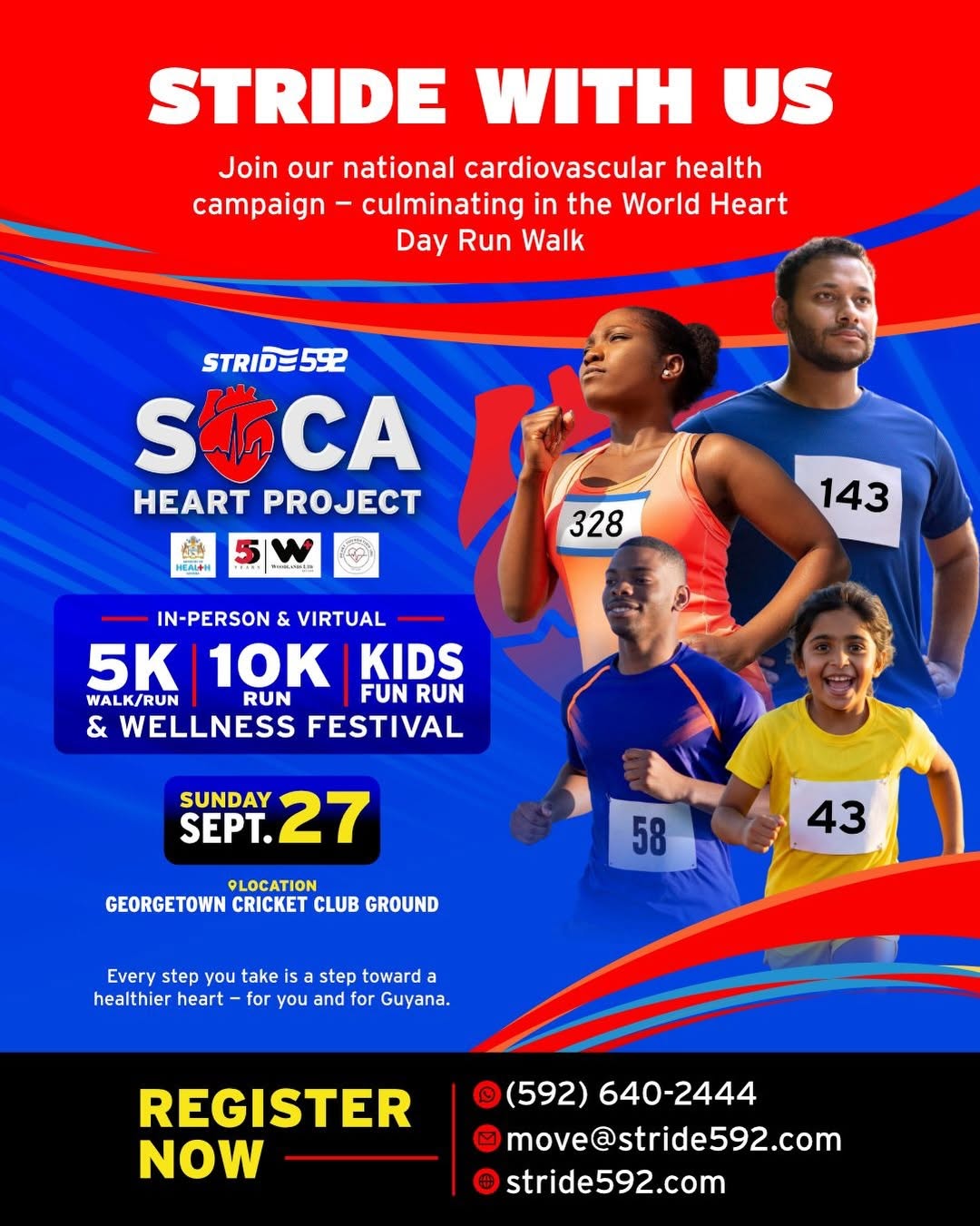 Stride592 SOCA Heart Project culminates in World Heart Day Run/Walk