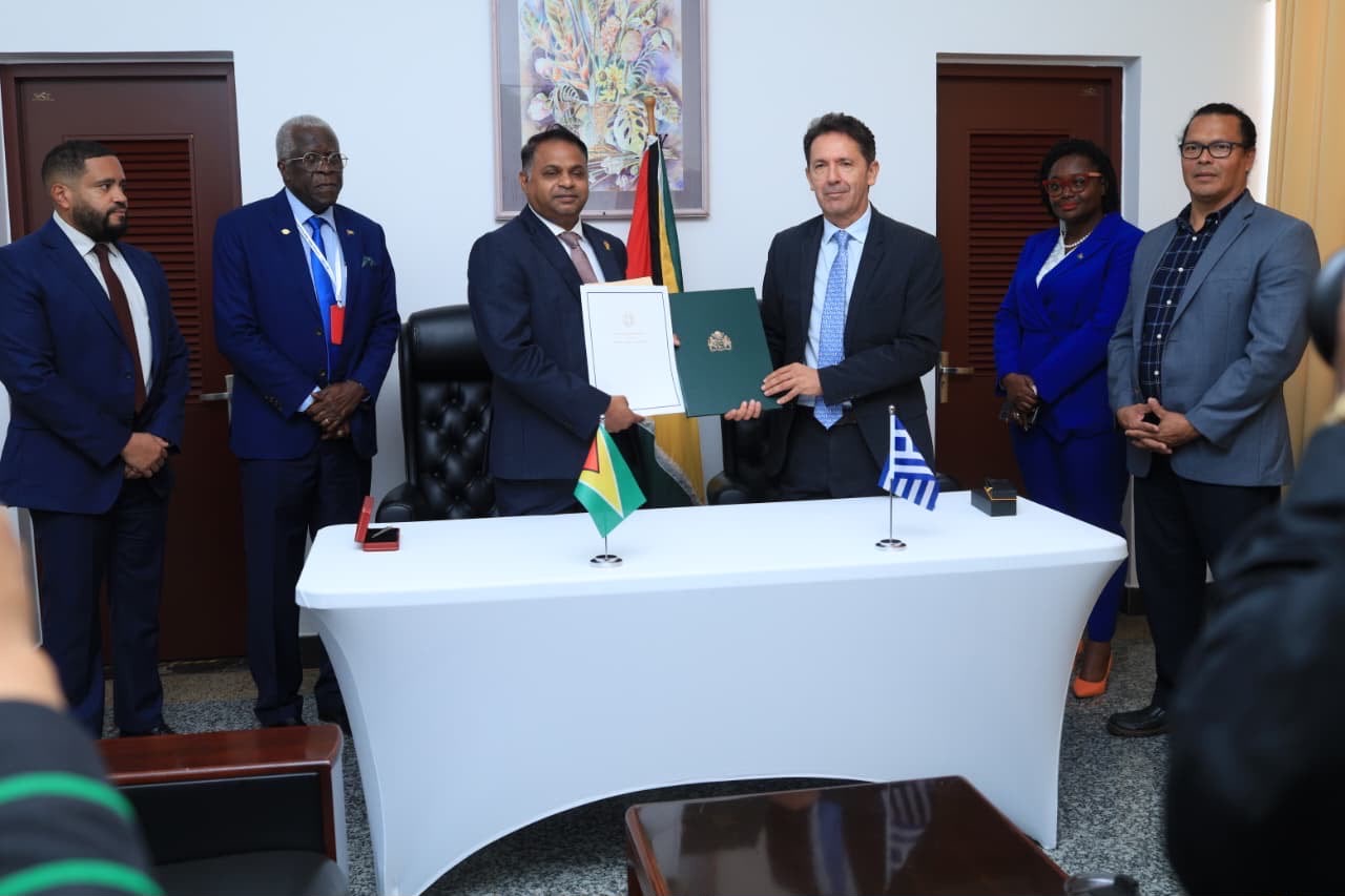 Guyana and Greece Sign Air Services Agreement